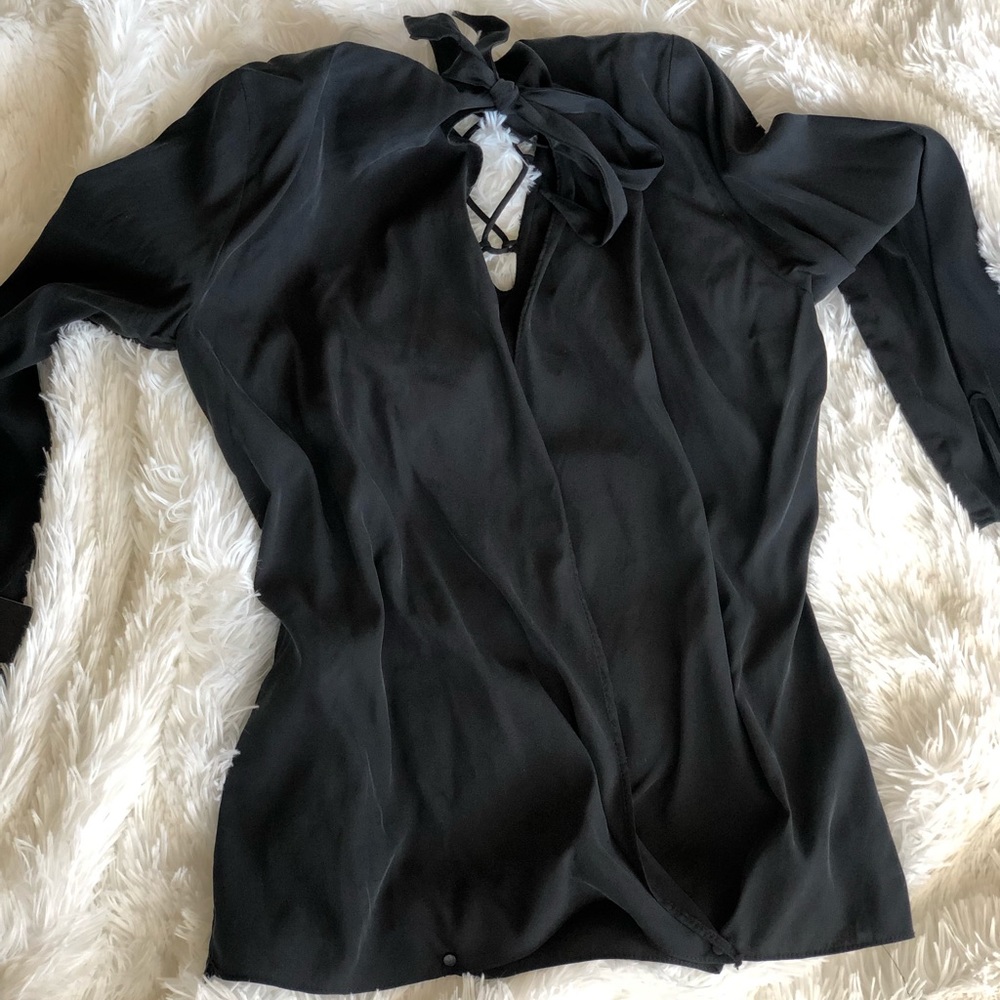 Open back blouse